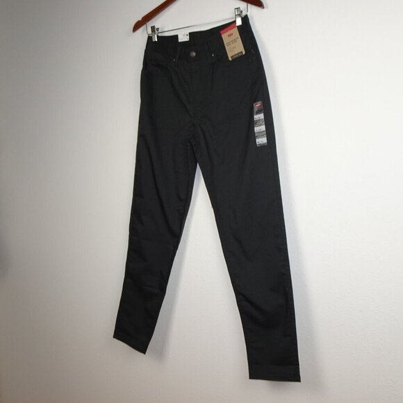 Levi's Mom Jeans Women's Size 28x30 Black Blended Fabric Tapered - Picture 3 of 12